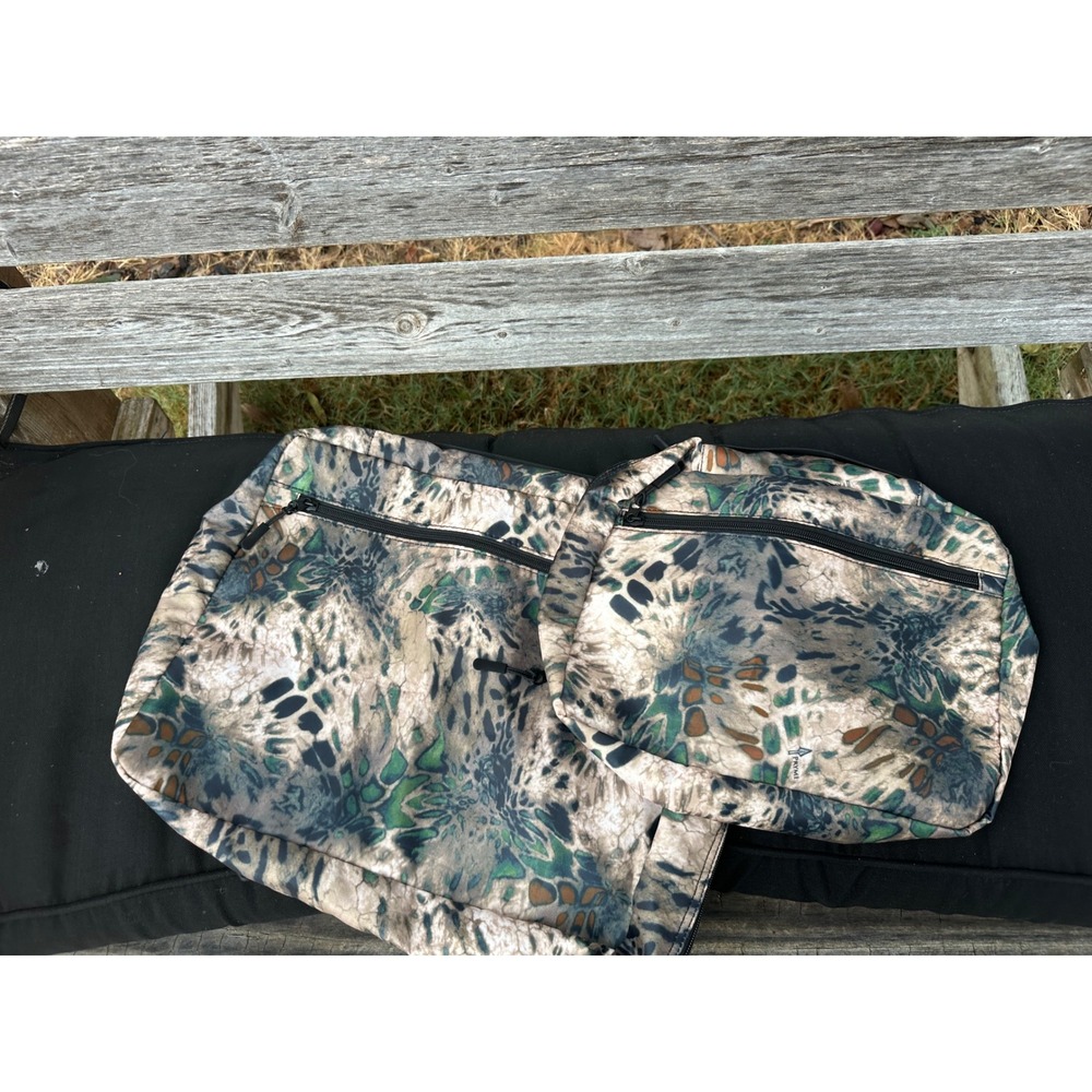 Joan & David 2 Piece Travel Packing Cube Set Camo Print Mesh Organizers